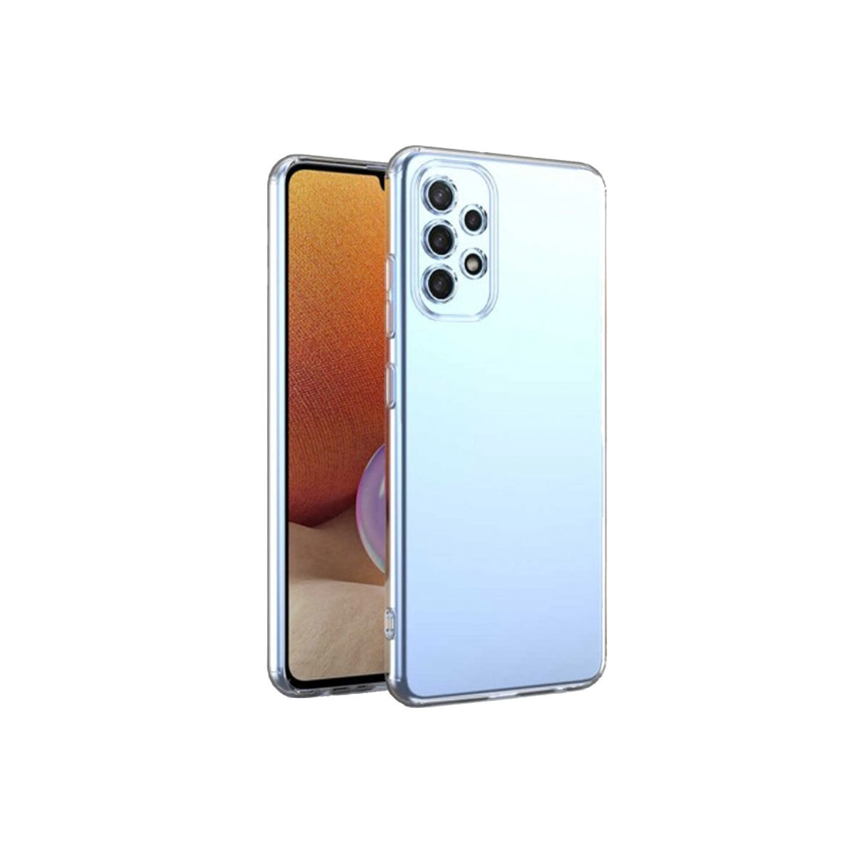NEWFACE Samsung Galaxy A33 5G Uyumlu Lüx Şeffaf Silikon Telefon Kılıfı Şeffaf
