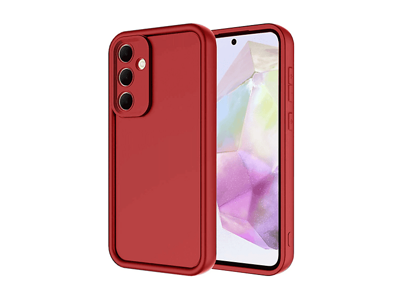 NEWFACE Samsung Galaxy A36 Uyumlu Viera Silikon Telefon Kılıfı Kırmızı