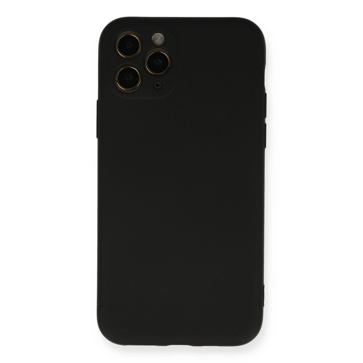 NEWFACE iPhone 11 Pro Uyumlu Nano İçi Kadife Silikon Telefon Kılıfı Siyah