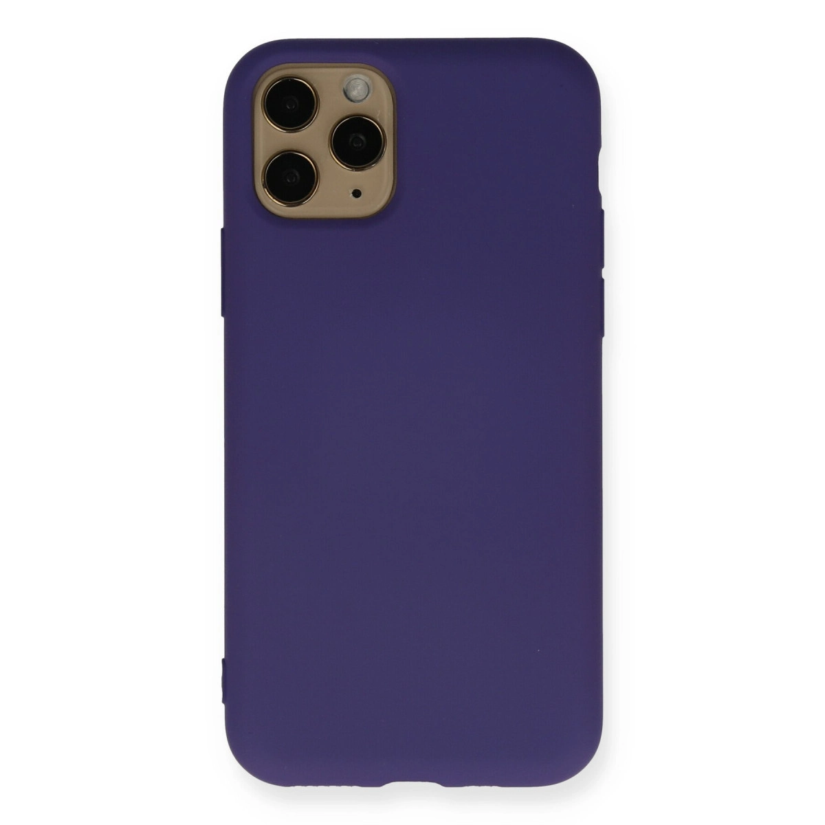 NEWFACE iPhone 11 Pro Uyumlu Nano İçi Kadife Silikon Telefon Kılıfı Mor