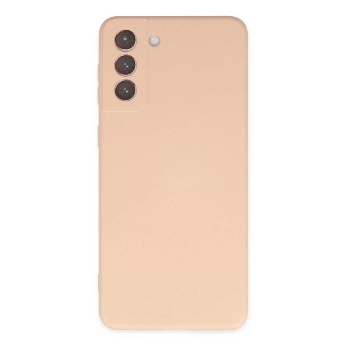 NEWFACE Samsung Galaxy S21 Fe Uyumlu Nano İçi Kadife Silikon Telefon Kılıfı Pudra