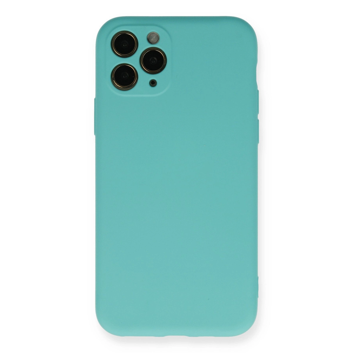 NEWFACE iPhone 11 Pro Uyumlu Nano İçi Kadife Silikon Telefon Kılıfı Turkuaz