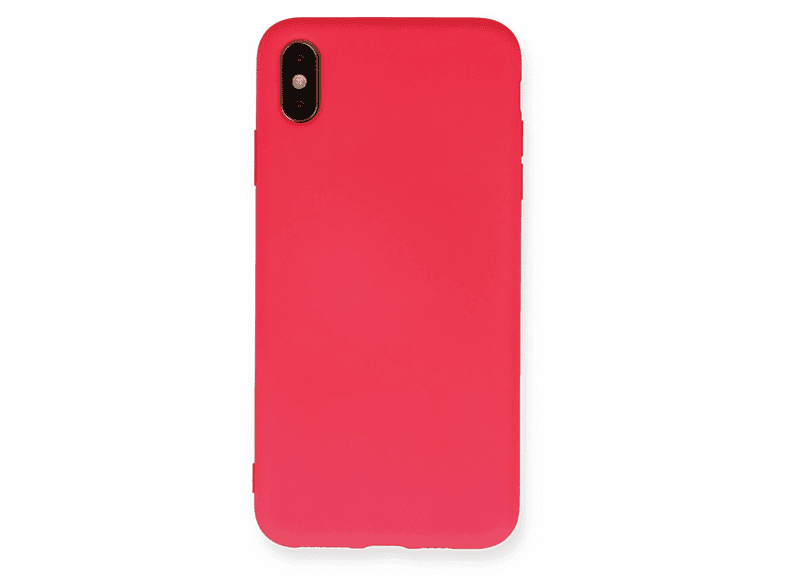NEWFACE iPhone XS Max Uyumlu Nano İçi Kadife Silikon Telefon Kılıfı Pembe