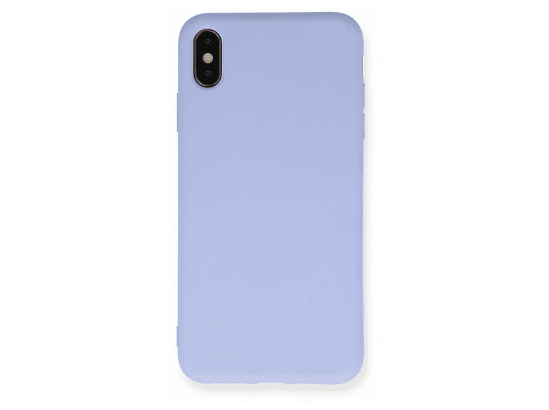 NEWFACE iPhone XS Max Uyumlu Nano İçi Kadife Silikon Telefon Kılıfı Lila