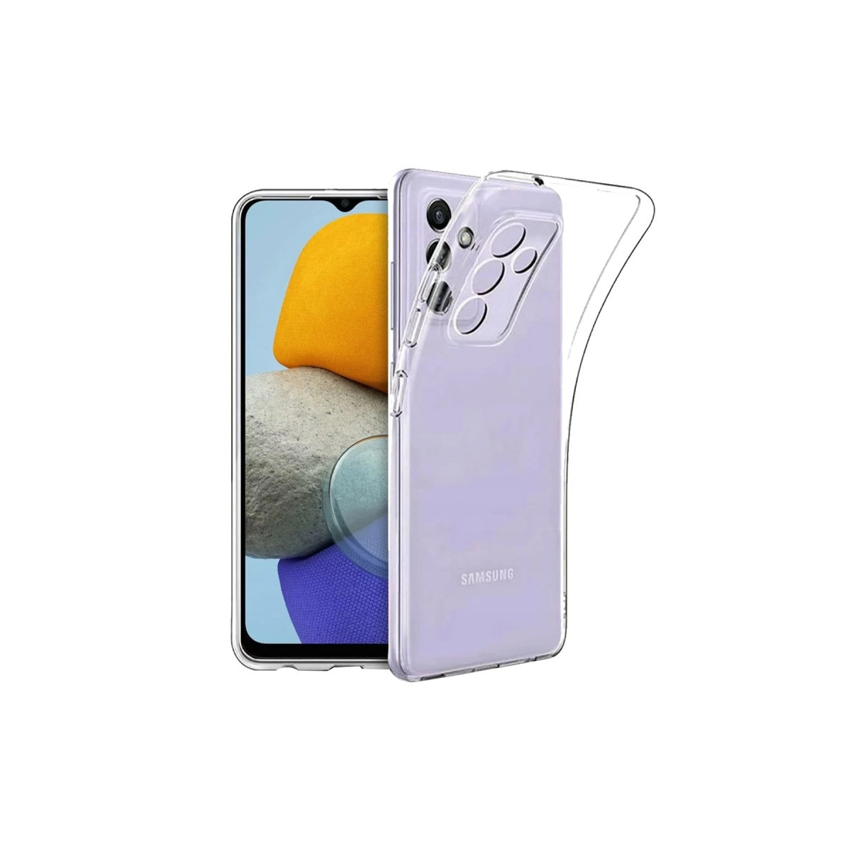 NEWFACE Samsung Galaxy A24 4G Uyumlu Lüx Şeffaf Silikon Telefon Kılıfı Şeffaf