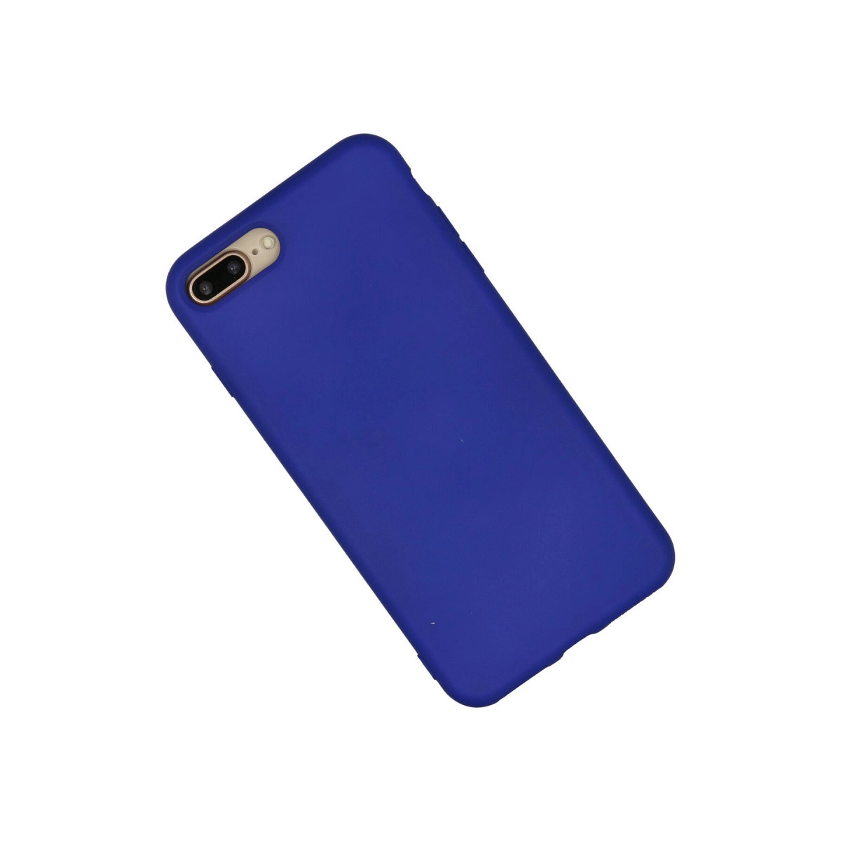 Beyaz zeminde mavi telefon kılıfı.