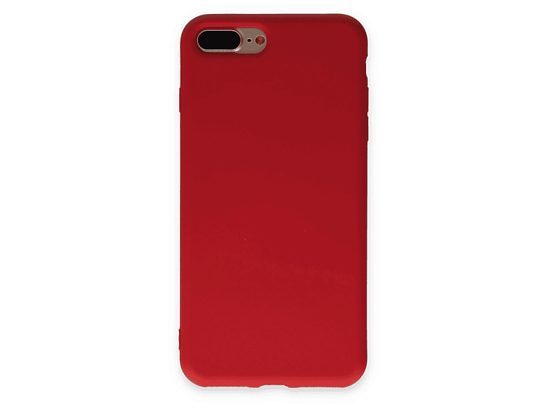 NEWFACE iPhone 7 Plus Uyumlu Nano İçi Kadife Silikon Telefon Kılıfı Kırmızı