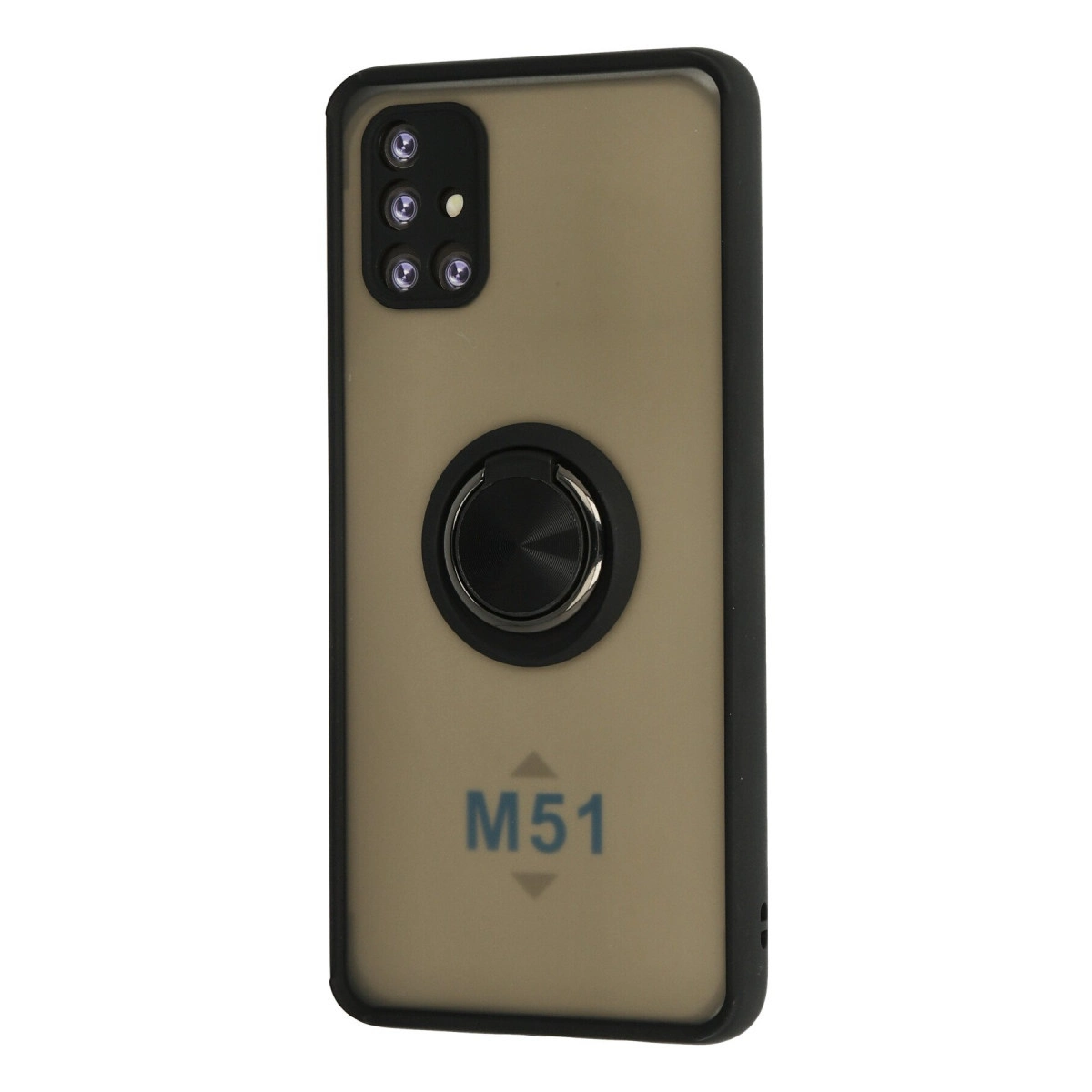 Halka tutuculu ve M51 yazılı bej telefon kılıfı.
