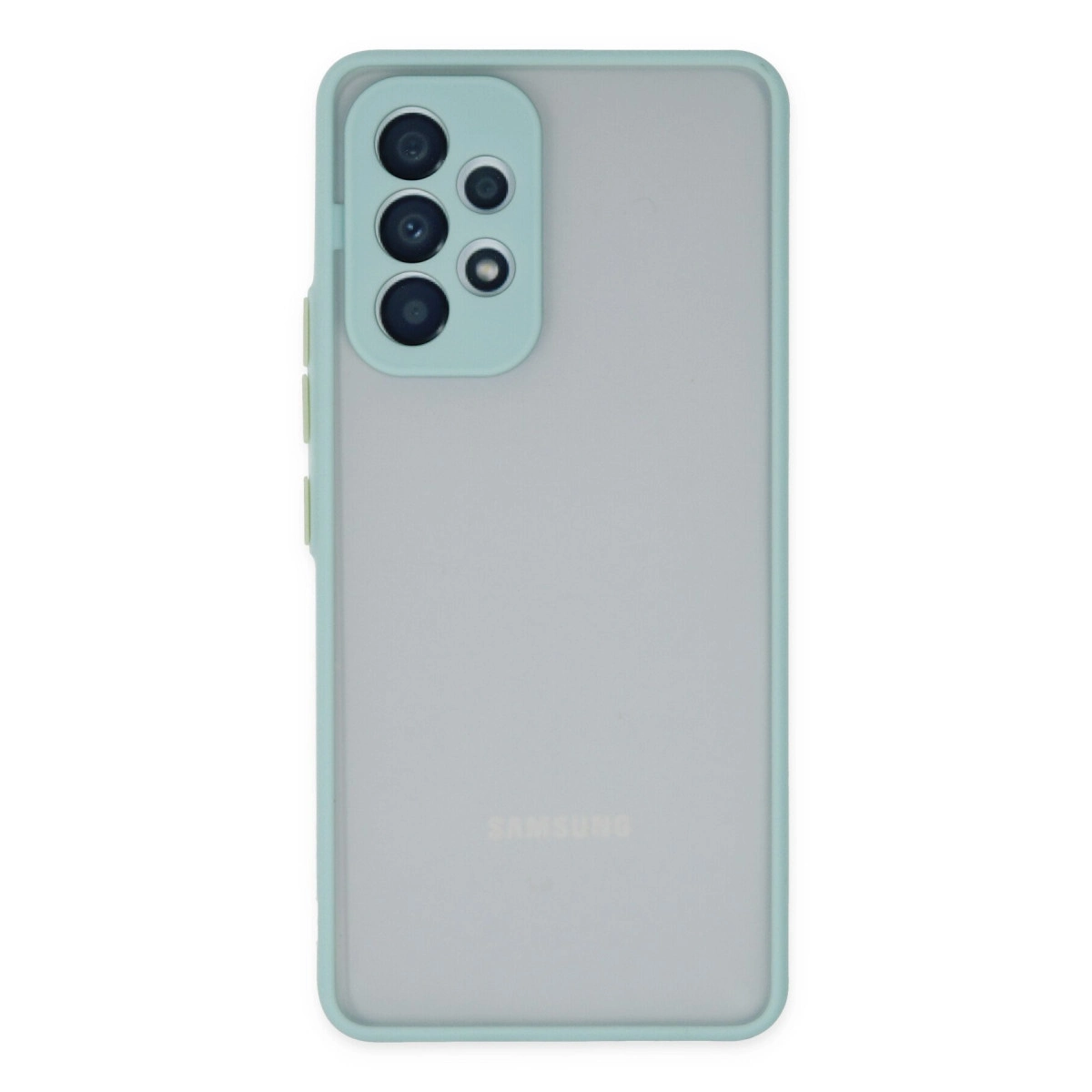 NEWFACE Samsung Galaxy A53 5G Uyumlu Montreal Silikon Kapak Telefon Kılıfı Turkuaz