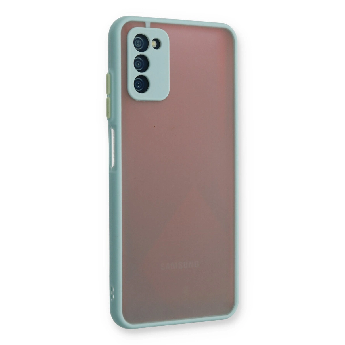 NEWFACE Samsung Galaxy A03S Uyumlu Montreal Silikon Kapak Telefon Kılıfı Turkuaz