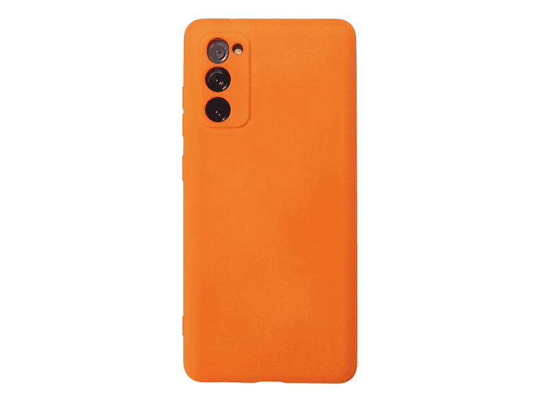NEWFACE Samsung Galaxy S20 FE Uyumlu Nano İçi Kadife Silikon Telefon Kılıfı Turuncu