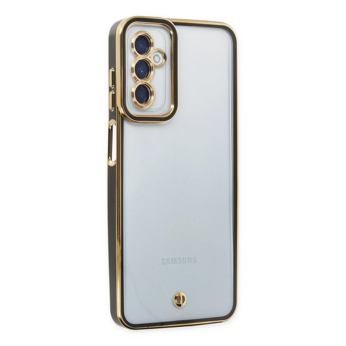 NEWFACE Samsung Galaxy M23 Uyumlu Liva Lens Silikon Telefon Kılıfı Siyah