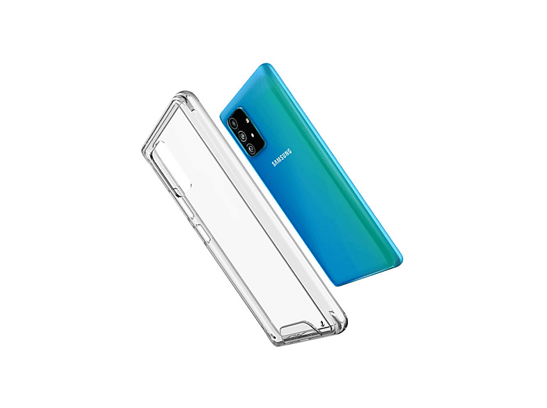 NEWFACE Samsung Galaxy A91 / S10 Lite Uyumlu Lüx Şeffaf Silikon Telefon Kılıfı Şeffaf
