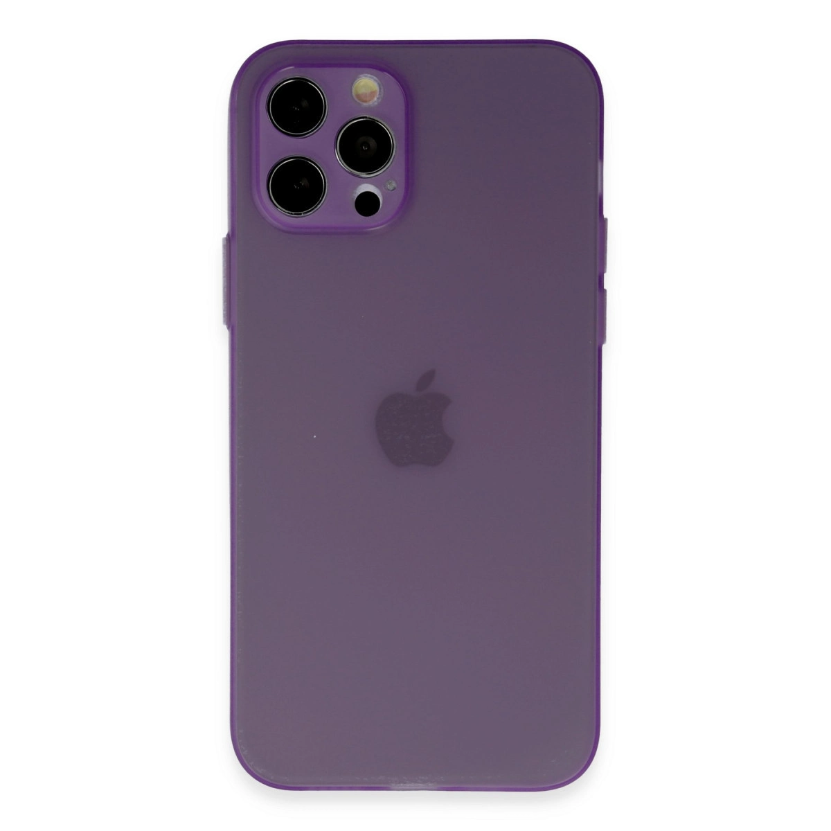 NEWFACE iPhone 12 Pro Uyumlu Puma Silikon Telefon Kılıfı Koyu Mor