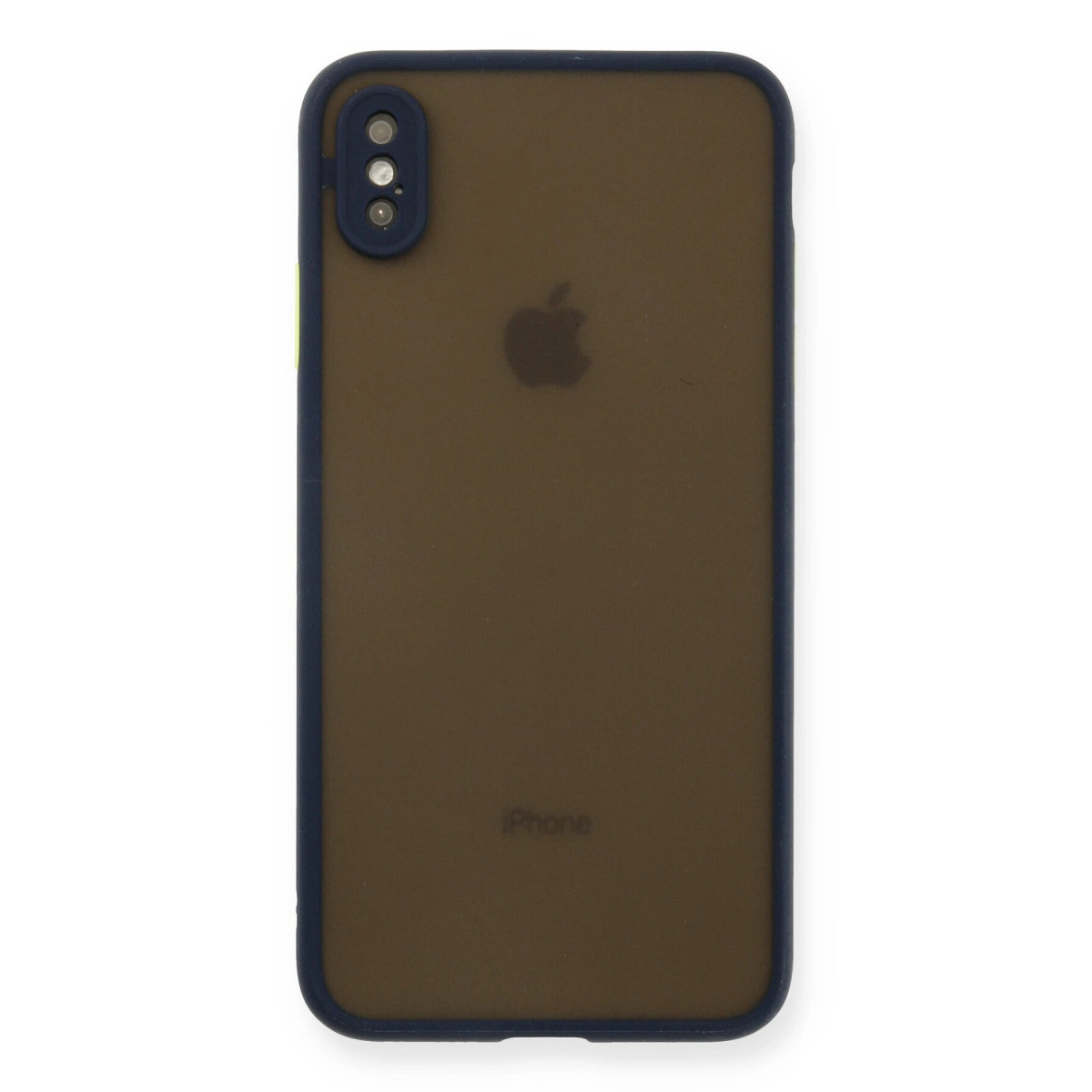 NEWFACE iPhone XS Max Uyumlu Montreal Silikon Kapak Telefon Kılıfı Lacivert