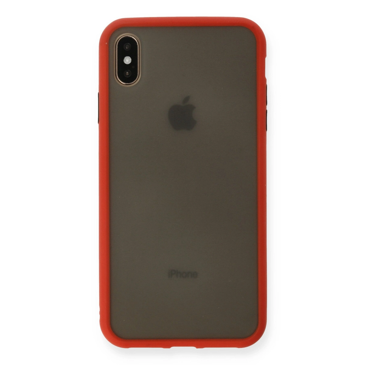 NEWFACE iPhone XS Max Uyumlu Montreal Silikon Kapak Telefon Kılıfı Kırmızı