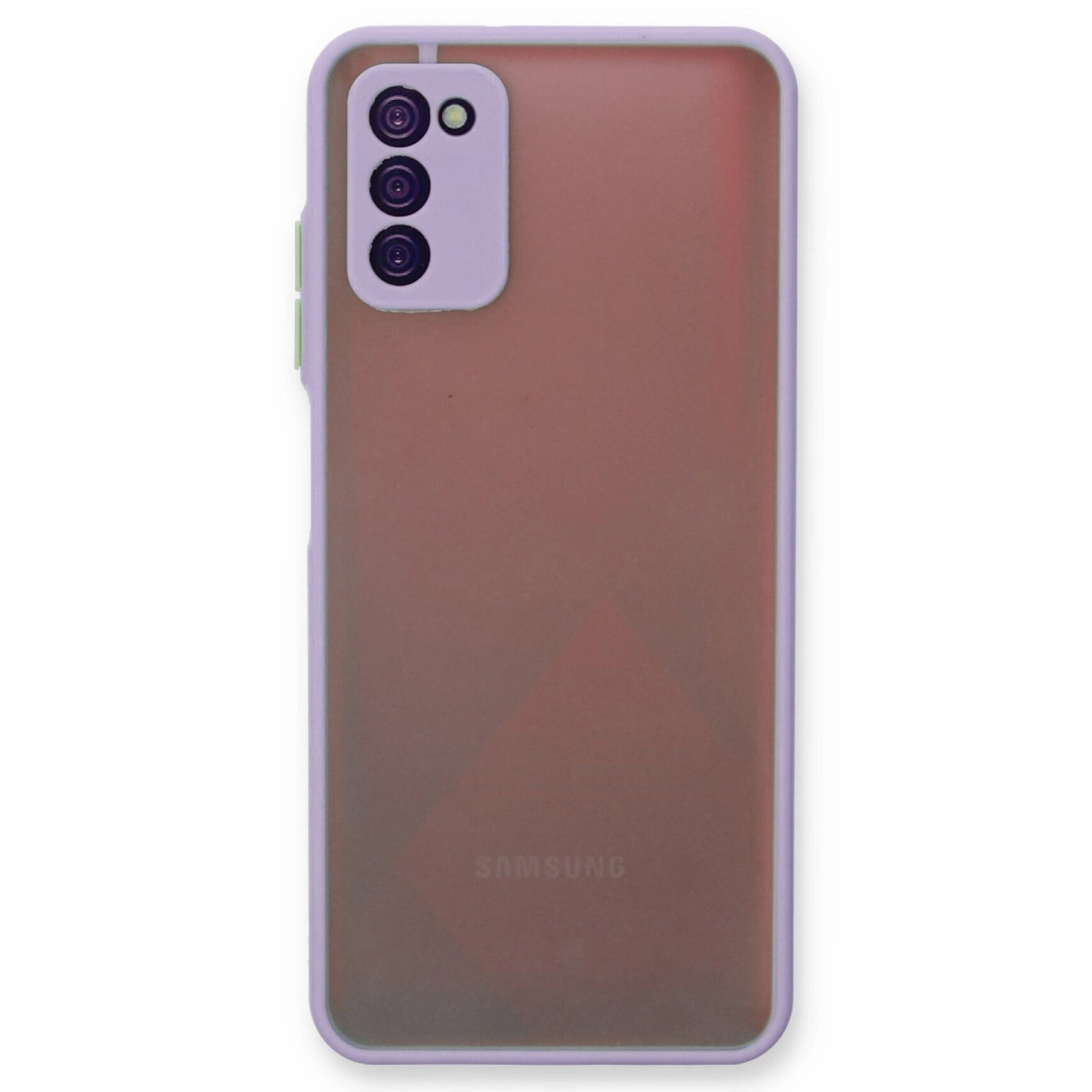 NEWFACE Samsung Galaxy A03S Uyumlu Montreal Silikon Kapak Telefon Kılıfı Mor