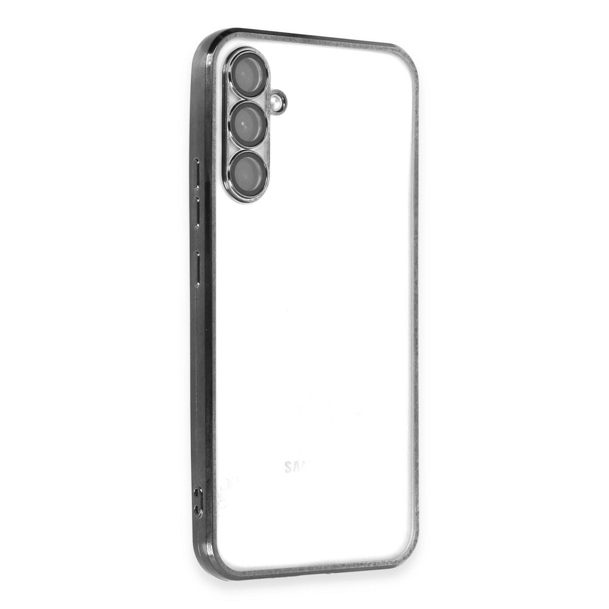 NEWFACE Samsung Galaxy A54 5G Uyumlu Kamera Korumalı Lensli Silikon Telefon Kılıfı Siyah