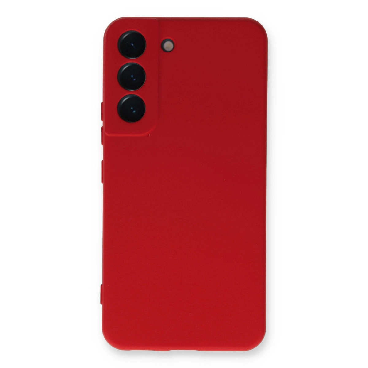 NEWFACE Samsung Galaxy S22 Plus Uyumlu Nano İçi Kadife Silikon Telefon Kılıfı Kırmızı