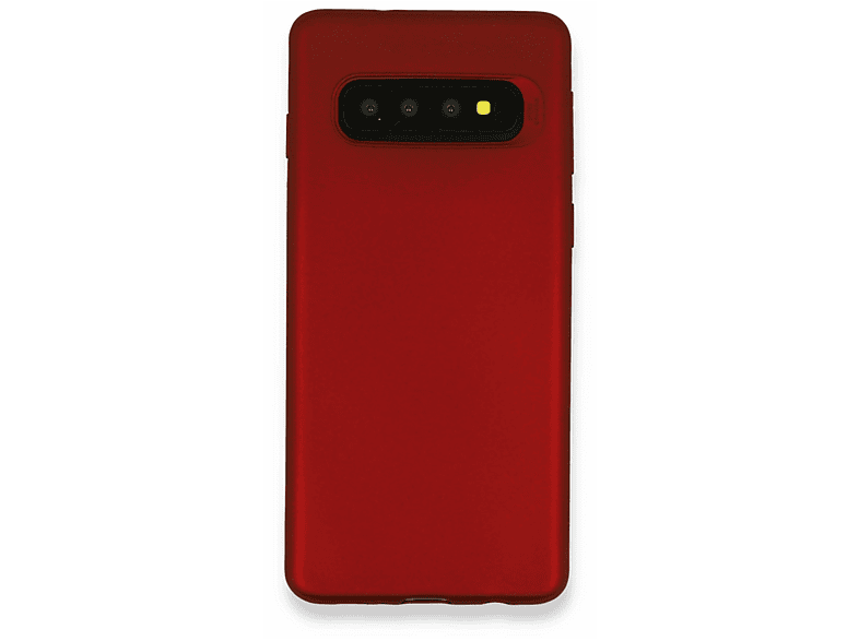 NEWFACE Samsung Galaxy S10 Plus Uyumlu First Silikon Telefon Kılıfı Bordo