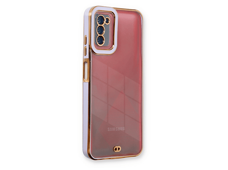 NEWFACE Samsung Galaxy A03S Uyumlu Liva Lens Silikon Telefon Kılıfı Lila