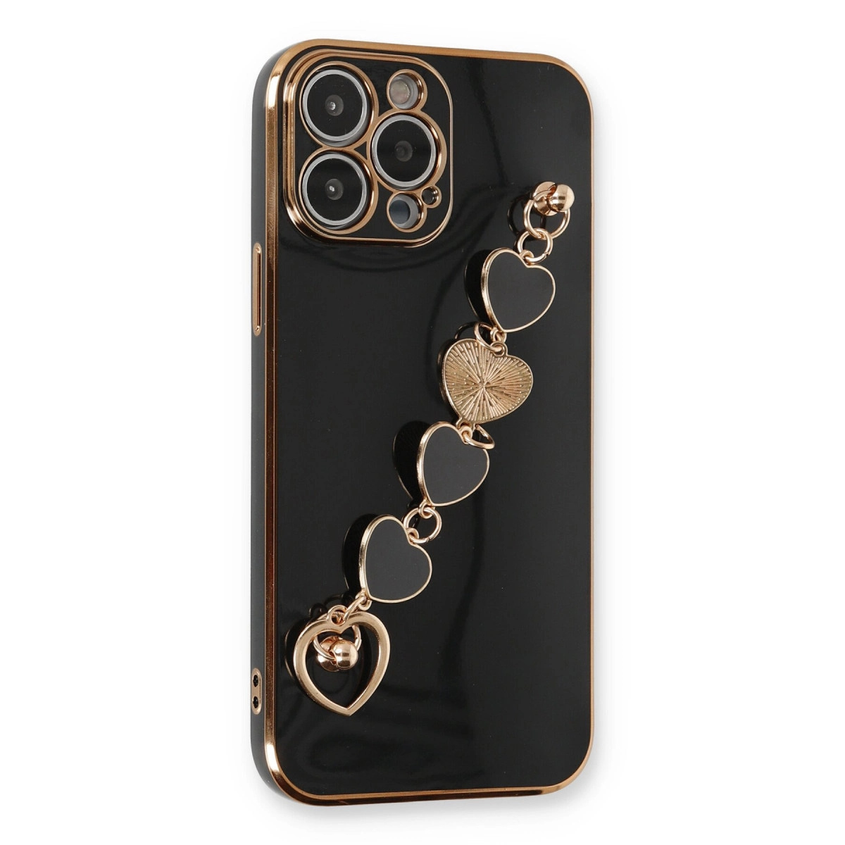 NEWFACE iPhone 14 Pro Max Uyumlu Esila Silikon Telefon Kılıfı Siyah