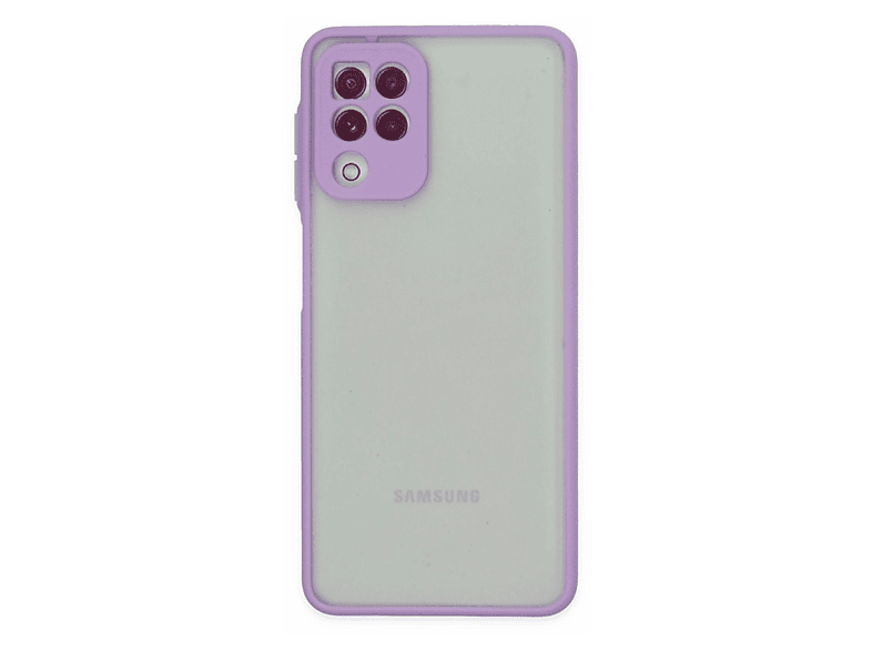 NEWFACE Samsung Galaxy A22 Uyumlu Montreal Silikon Kapak Telefon Kılıfı Mor