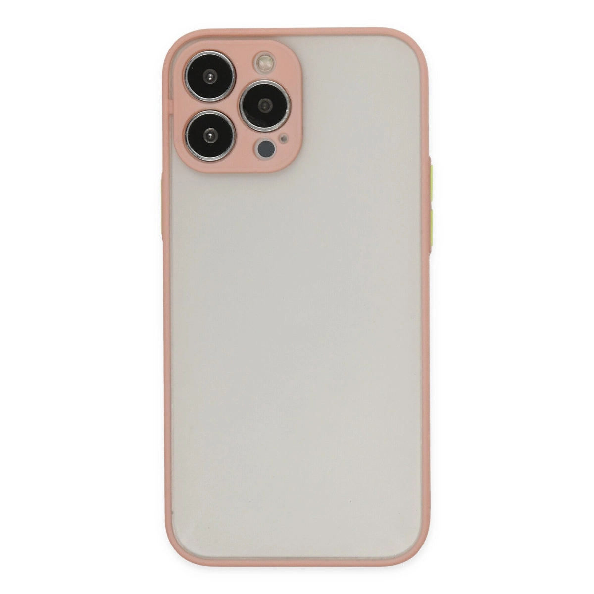 NEWFACE iPhone 15 Pro Max Uyumlu Montreal Silikon Kapak Telefon Kılıfı Pembe