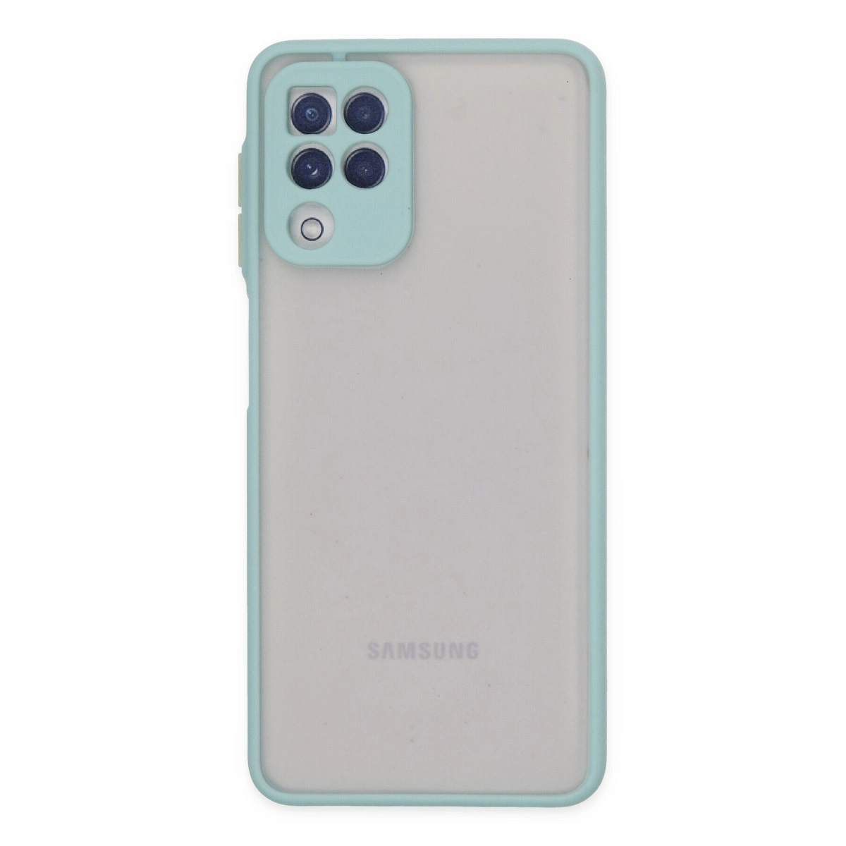 NEWFACE Samsung Galaxy A22 Uyumlu Montreal Silikon Kapak Telefon Kılıfı Turkuaz