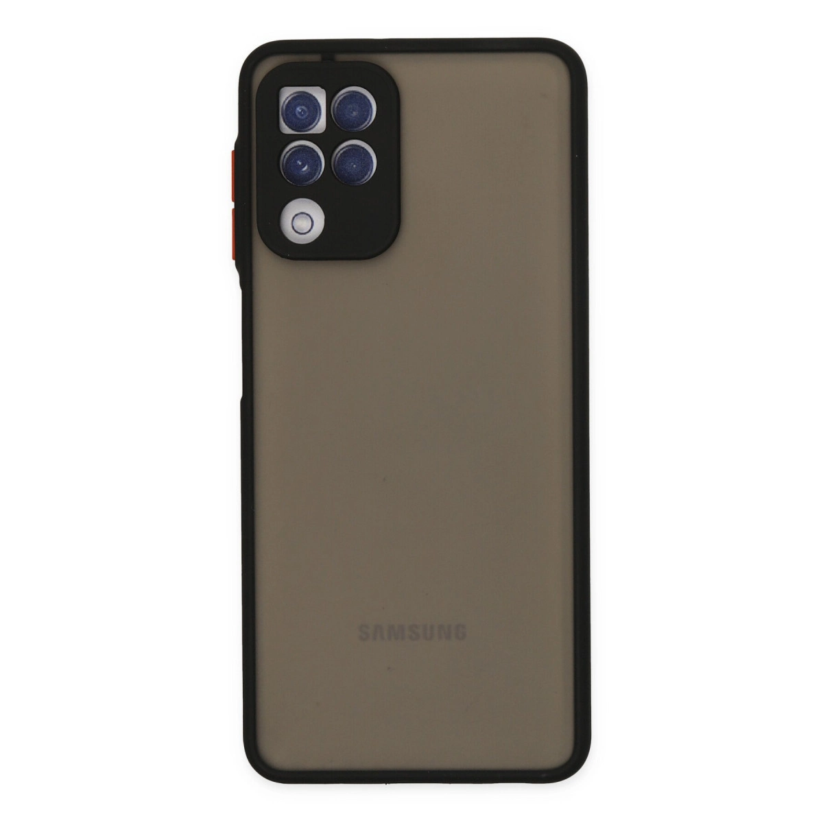 NEWFACE Samsung Galaxy A22 Uyumlu Montreal Silikon Kapak Telefon Kılıfı Siyah