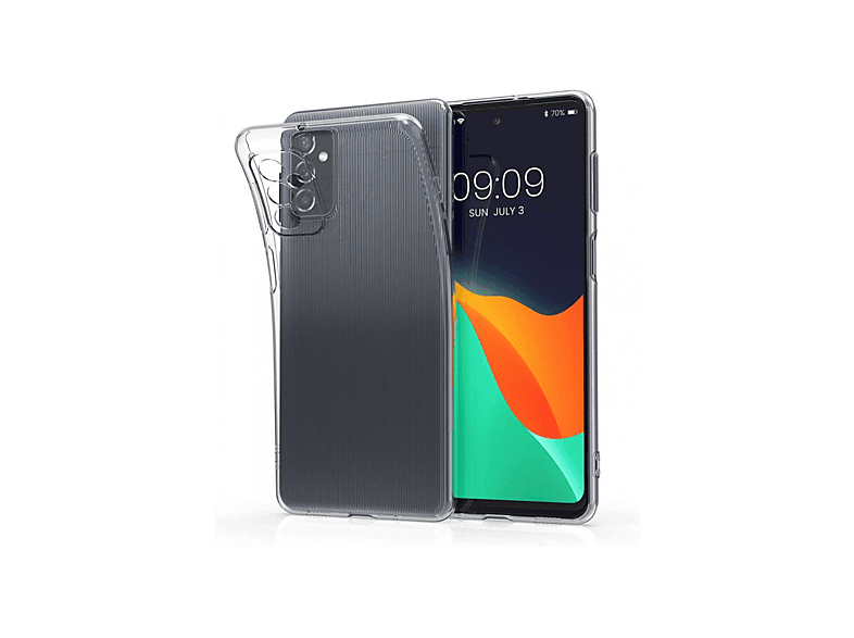 NEWFACE Samsung Galaxy M52 5G Uyumlu Lüx Şeffaf Silikon Telefon Kılıfı Şeffaf