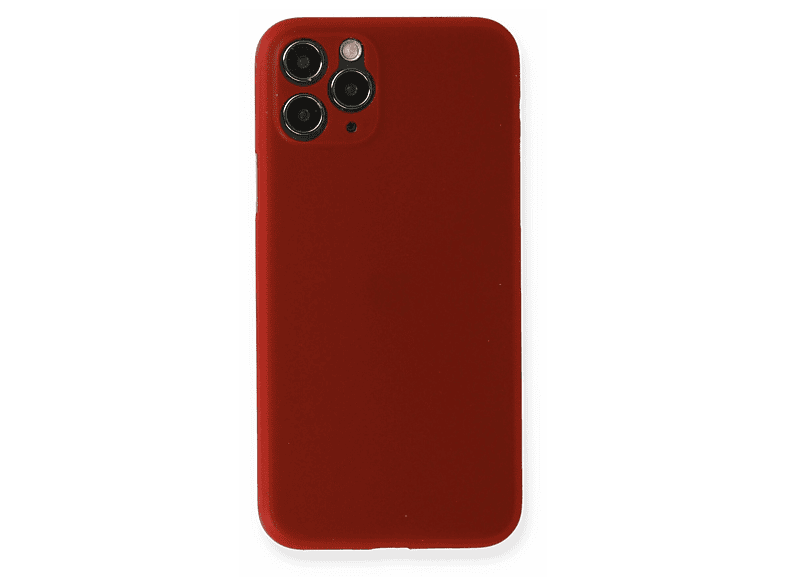 NEWFACE iPhone 11 Pro Uyumlu PP Ultra İnce Kapak Telefon Kılıfı Kırmızı