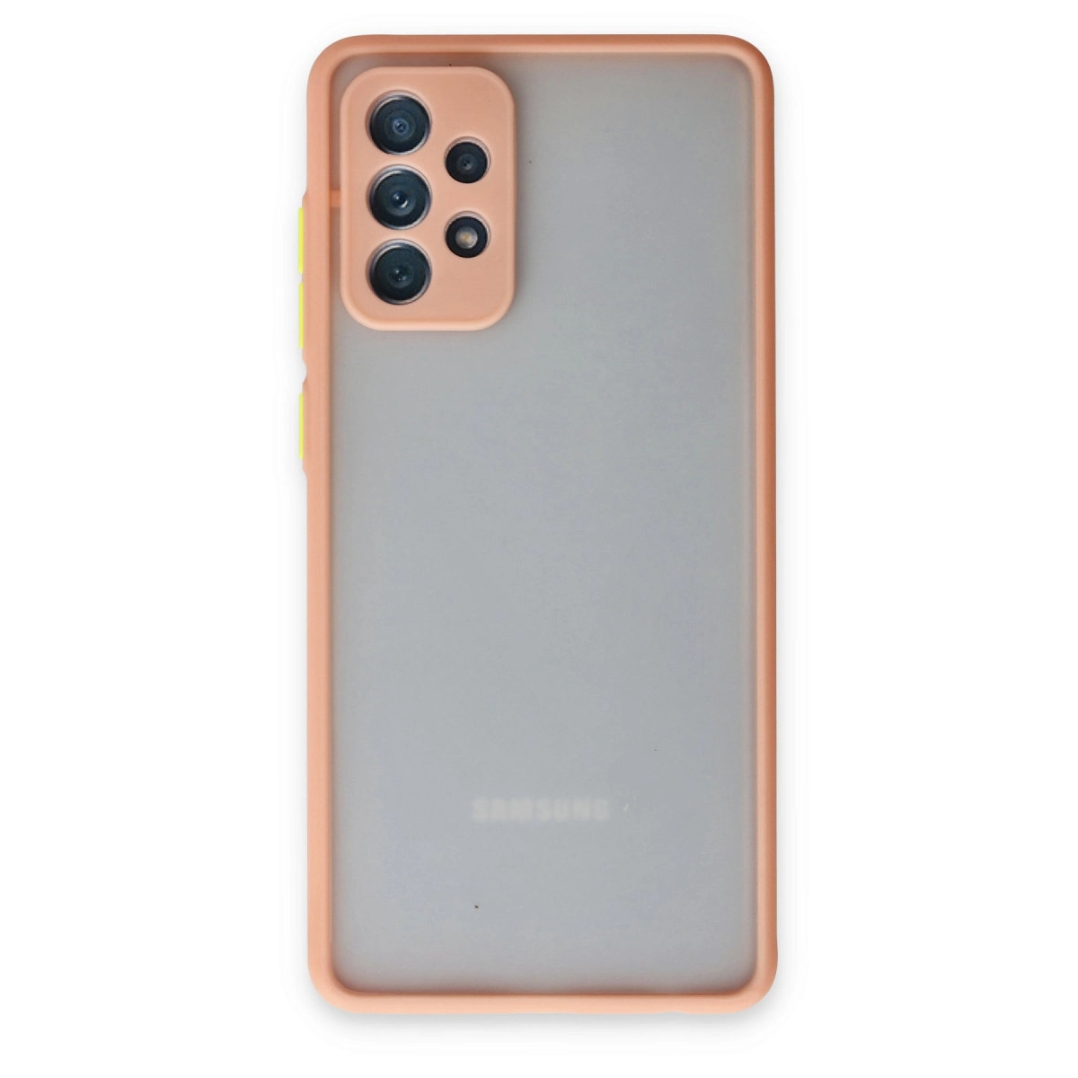 NEWFACE Samsung Galaxy A52 Uyumlu Montreal Silikon Kapak Telefon Kılıfı Pembe