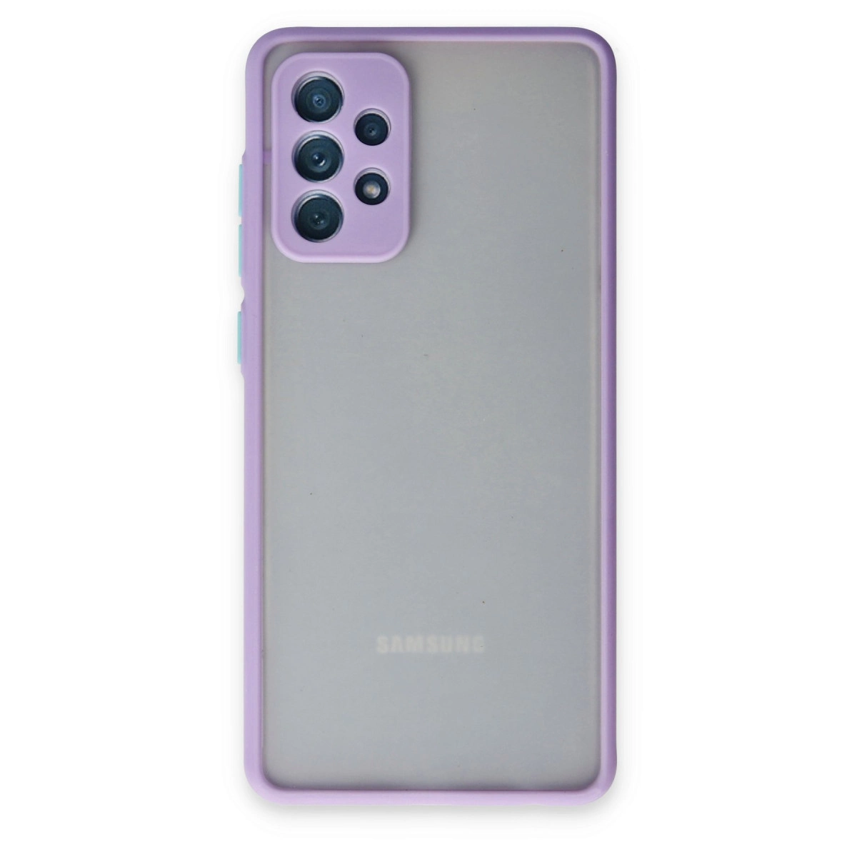 NEWFACE Samsung Galaxy A72 Uyumlu Montreal Silikon Kapak Telefon Kılıfı Mor