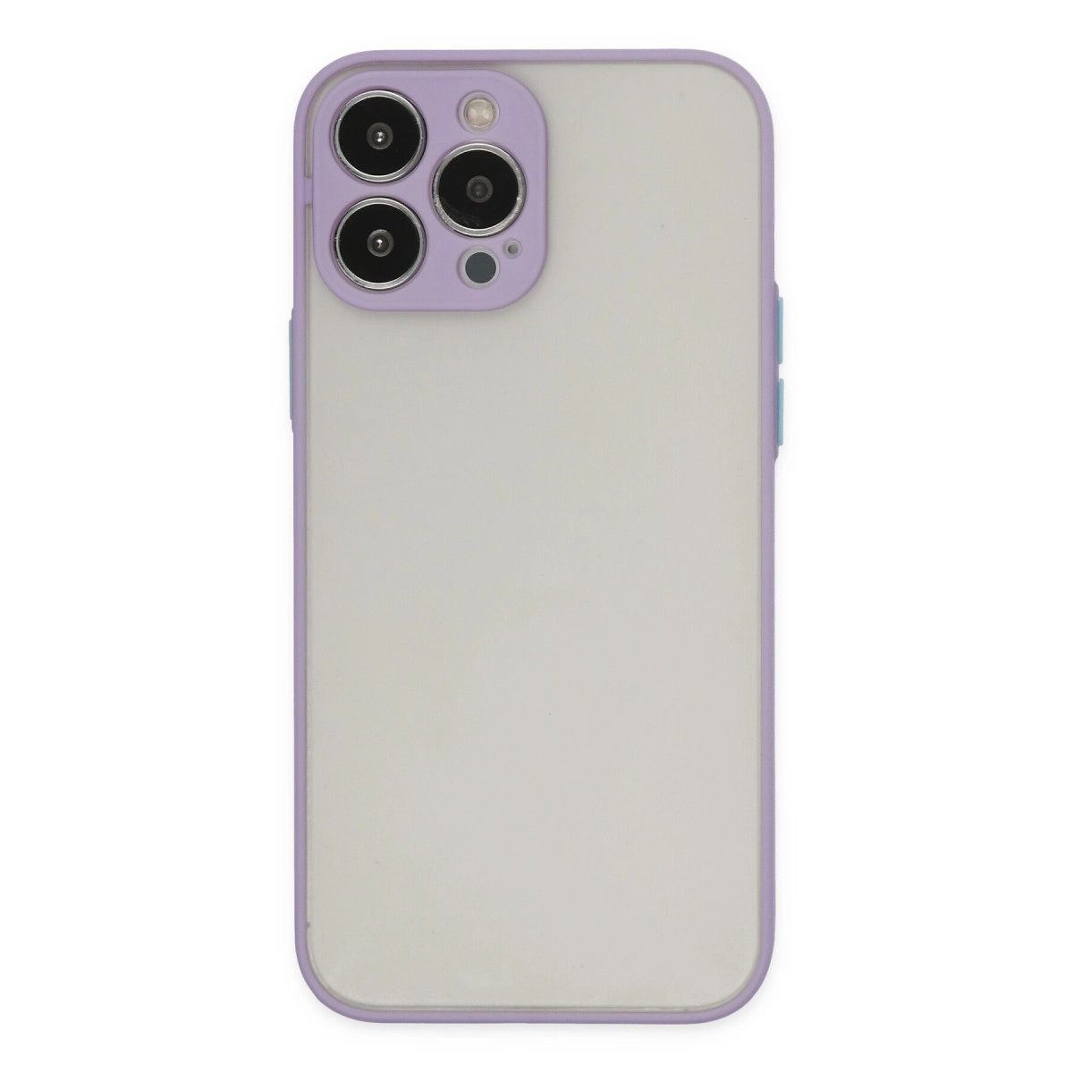 NEWFACE iPhone 15 Pro Max Uyumlu Montreal Silikon Kapak Telefon Kılıfı Mor