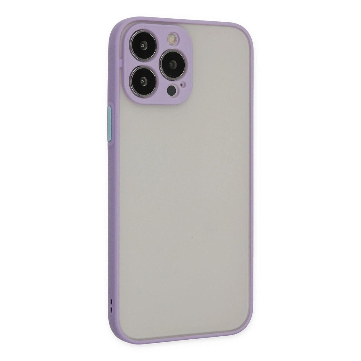NEWFACE iPhone 13 Pro Uyumlu Montreal Silikon Kapak Telefon Kılıfı Mor