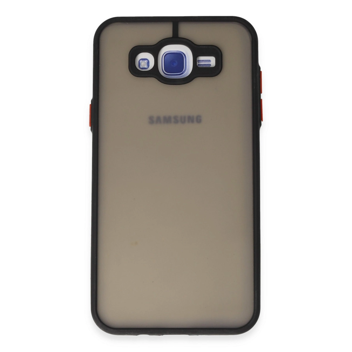 NEWFACE Samsung Galaxy J7 Uyumlu Montreal Silikon Kapak Telefon Kılıfı Siyah