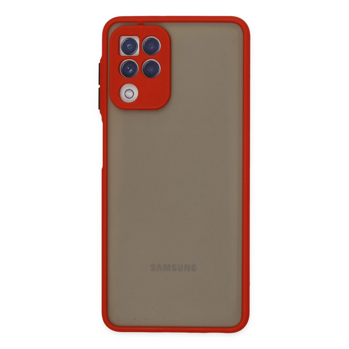 NEWFACE Samsung Galaxy A22 Uyumlu Montreal Silikon Kapak Telefon Kılıfı Kırmızı