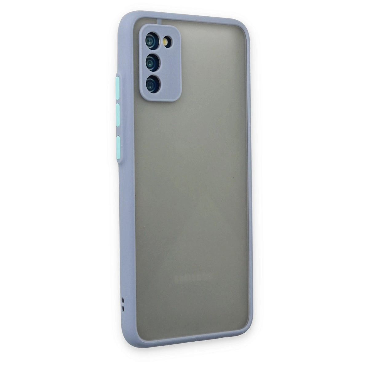 NEWFACE Samsung Galaxy A02s Uyumlu Montreal Silikon Kapak Telefon Kılıfı Gri