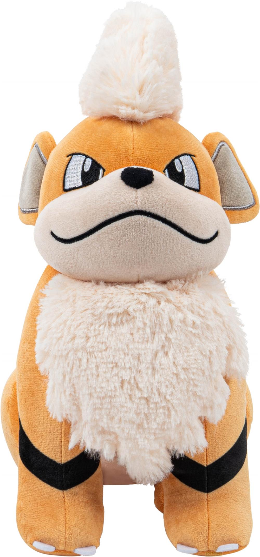 Ein orangefarbener Hund mit weißer Mähne und schwarzen Streifen, sitzend.