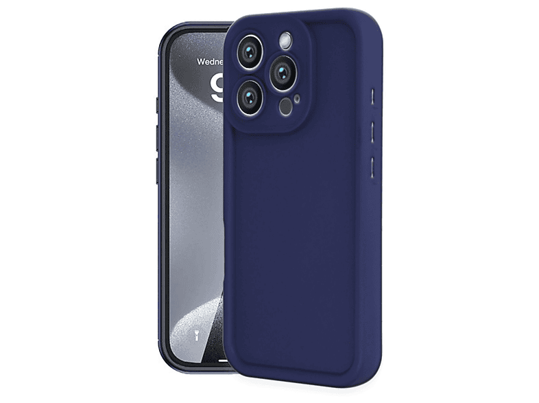 NEWFACE iPhone 16 Pro Max Uyumlu Viera Silikon Telefon Kılıfı Lacivert