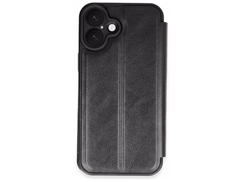 NEWFACE iPhone 16 Plus Uyumlu Flip Cover Telefon Kılıfı Siyah