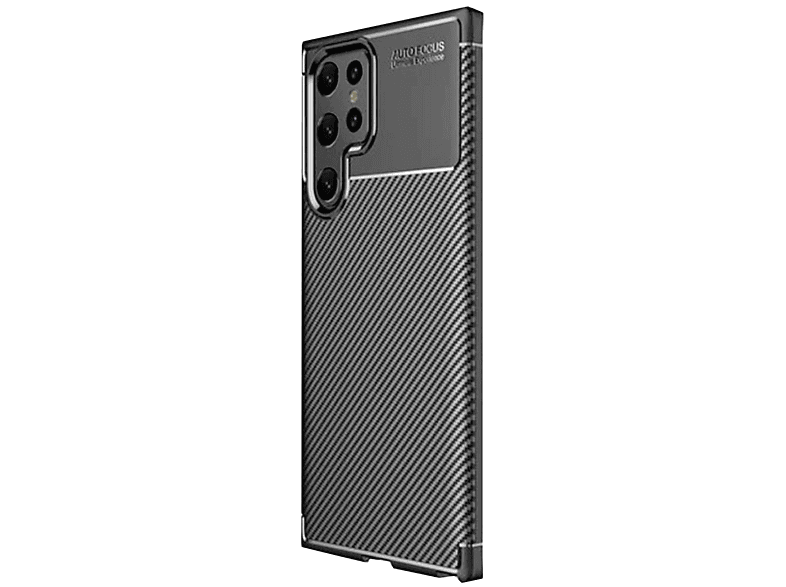 NEWFACE Samsung Galaxy S25 Ultra Uyumlu Auto Focus Karbon Kapak Telefon Kılıfı Siyah