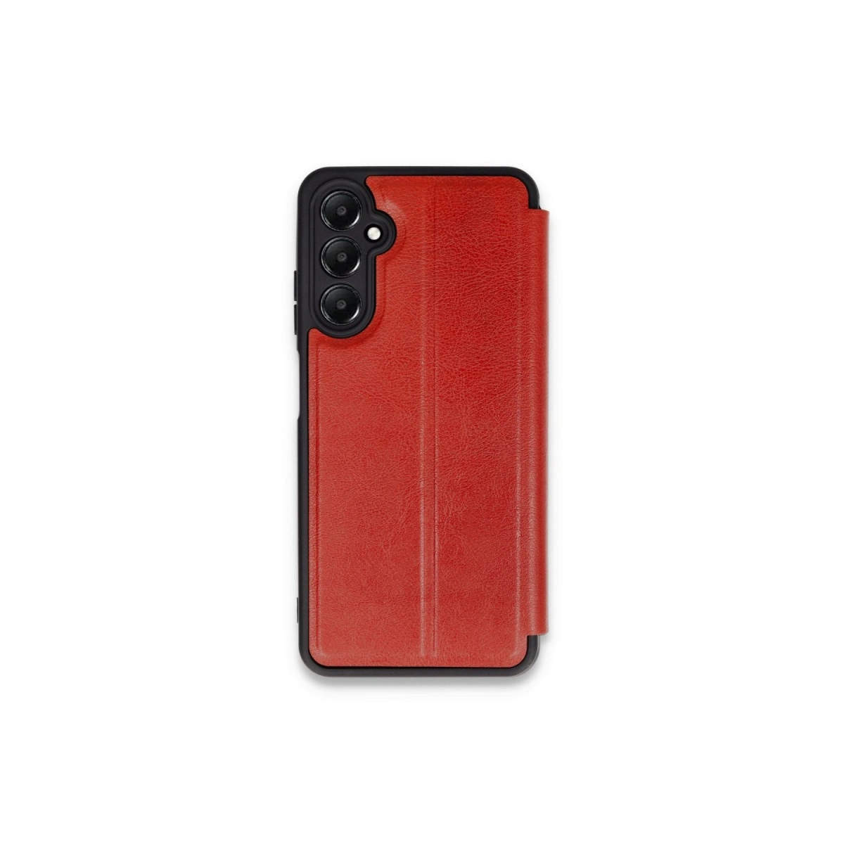 NEWFACE Samsung Galaxy S24 Fe Uyumlu Flip Cover Telefon Kılıfı Kırmızı