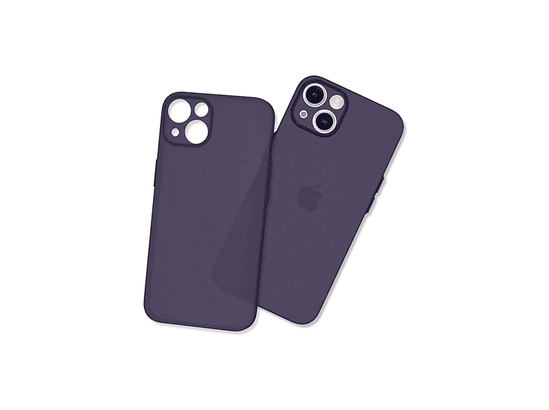 NEWFACE iPhone 13 Mini Uyumlu Puma Silikon Telefon Kılıfı Koyu Mor