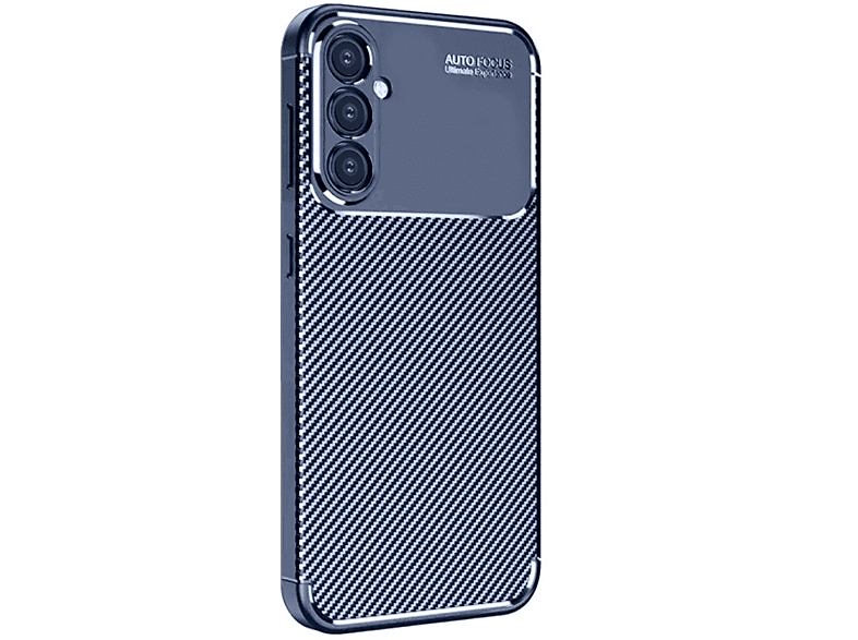 NEWFACE Samsung Galaxy S25 Plus Uyumlu Auto Focus Karbon Kapak Telefon Kılıfı Lacivert