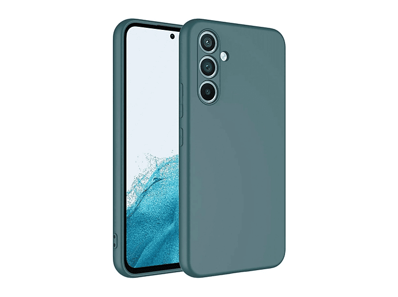 NEWFACE Samsung Galaxy A16 5G Uyumlu First Silikon Telefon Kılıfı Koyu Yeşil