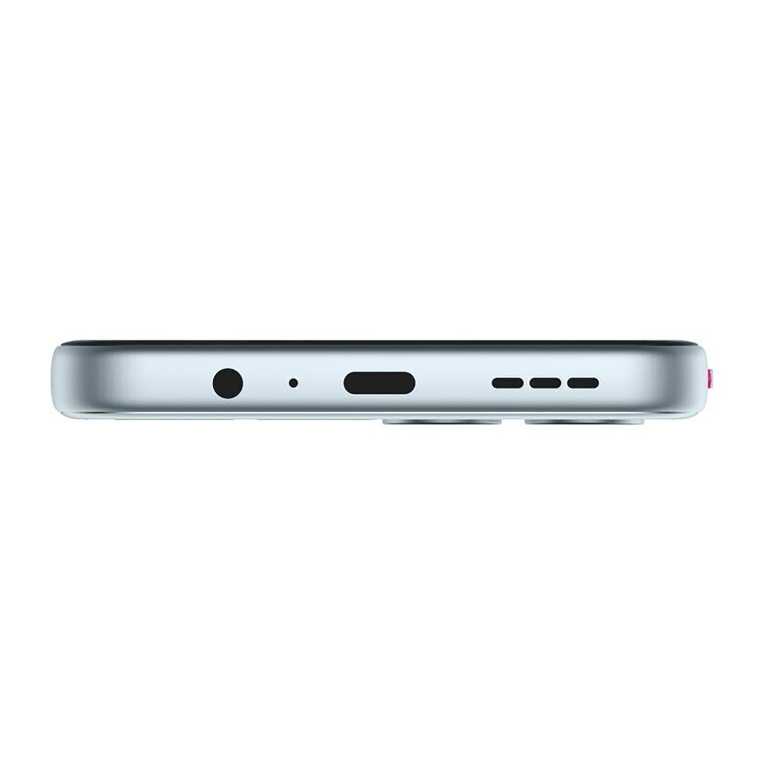 Dettaglio del bordo inferiore di uno smartphone con porte e pulsanti.