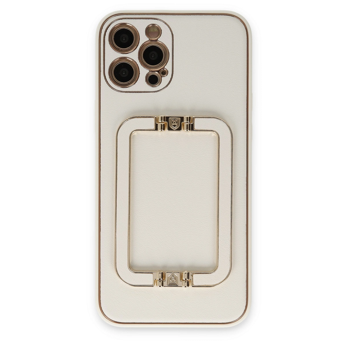 NEWFACE iPhone 12 Pro Max Uyumlu Coco Elit Telefon Kılıfı Beyaz