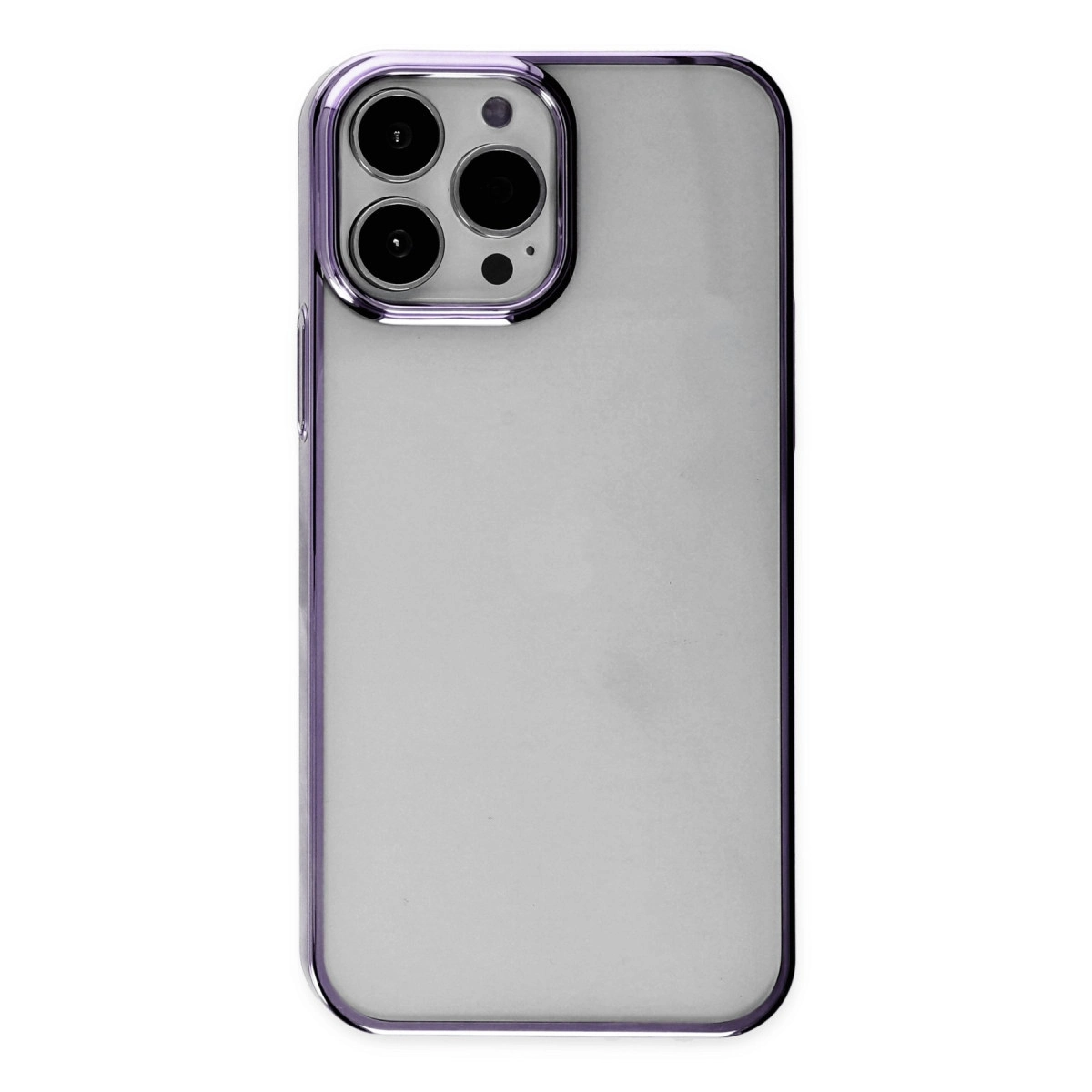 NEWFACE iPhone 14 Pro Uyumlu Element Silikon Telefon Kılıfı Mor